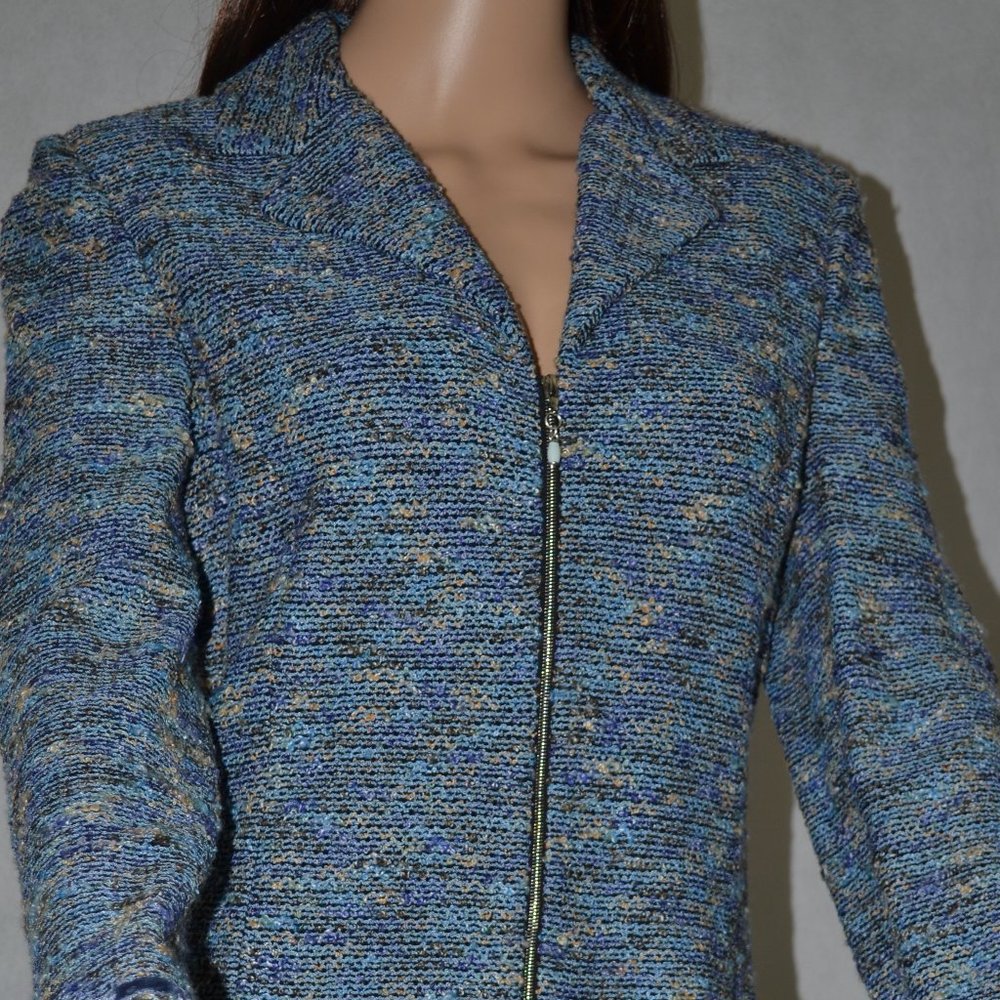 " BEAUTIFUL "  ST . JOHN COLLECTION TURQUOISE  MULTICOLOR TWO PIECE SIZE 6